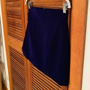 Blue velvet Zara skirt